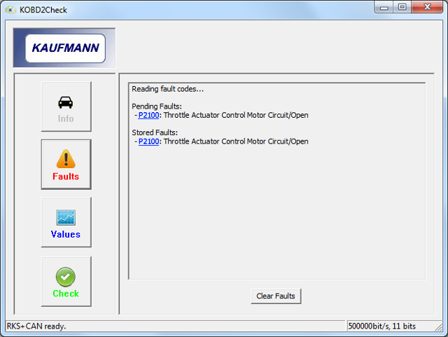 KOBD2Check - CAN OBD2 Software, ECU Software Version Check and Integritiy Check